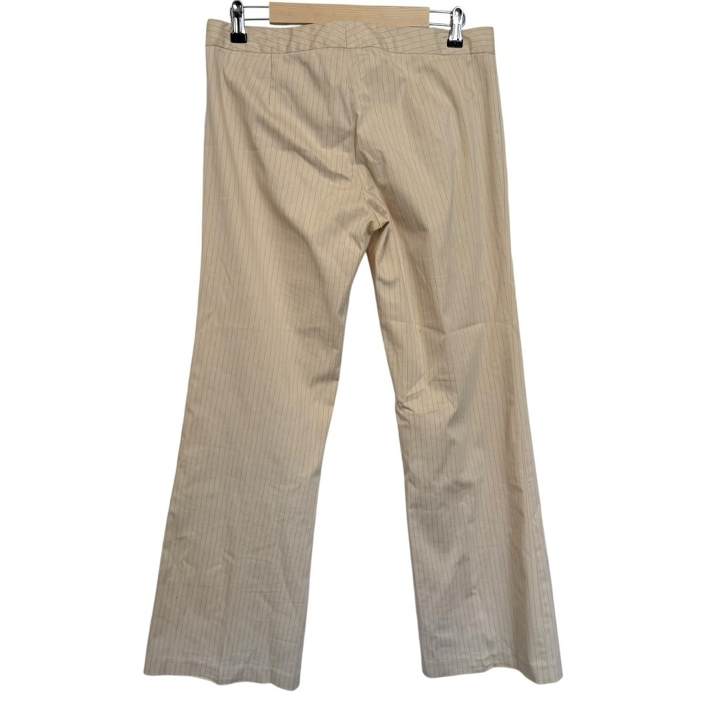 Laundry by Shelli Segal Pants Womens Career Dress Pants Striped Cream SIZE 10 - Picture 2 of 9